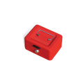 China Factory high quality steel money storage 6 inch cash box small money box with press button mat finish